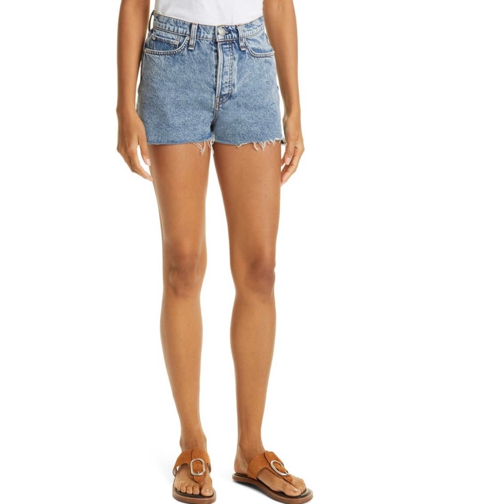 Rag & Bone Maya Calypso High Rise Shorty Jean Short Size 31 NEW